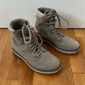 Sorel Gray Lace-Up Boots